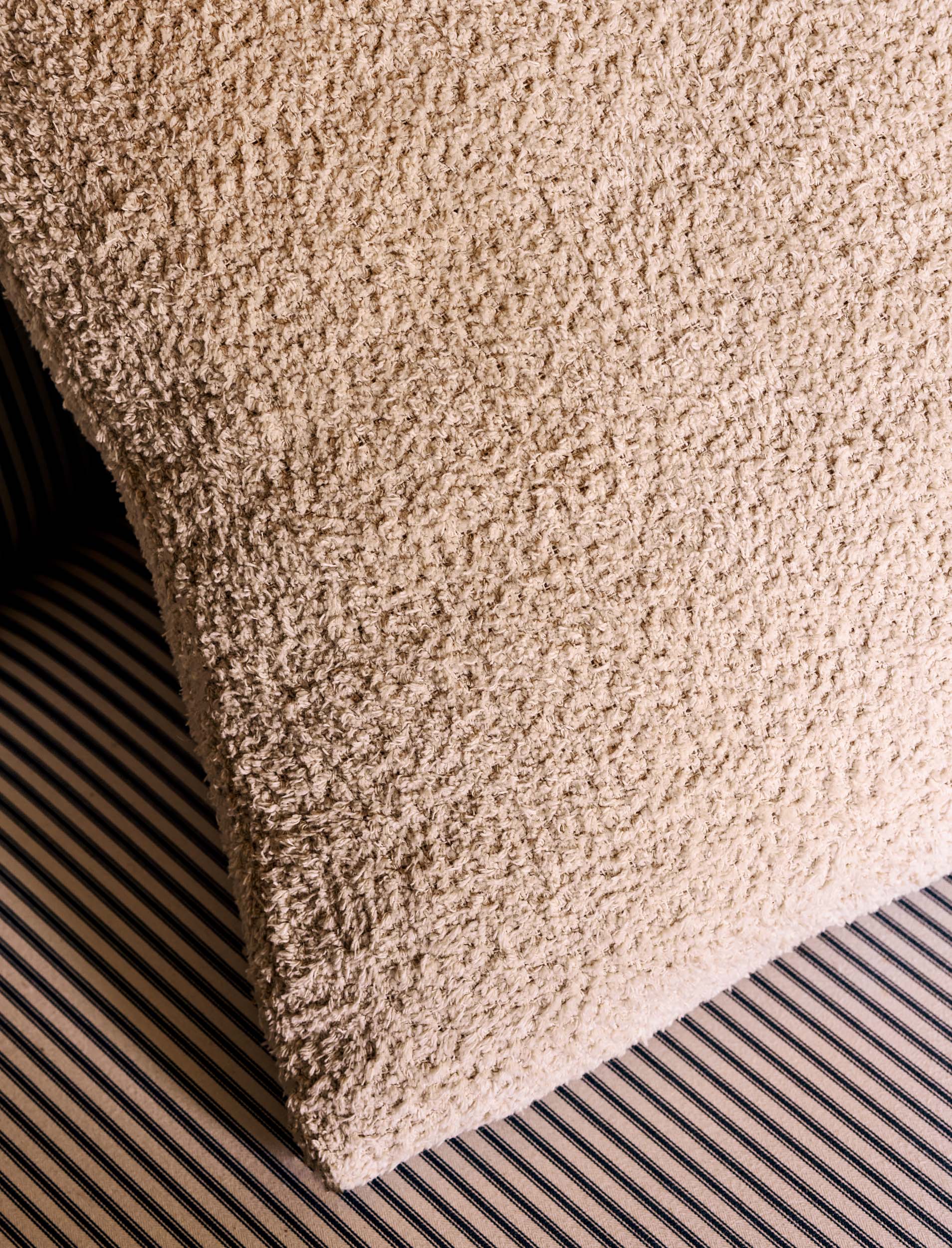 Ivory Boucle Cushion 50x50cms