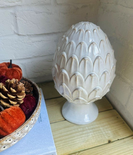Natural Glaze Artichoke Finial