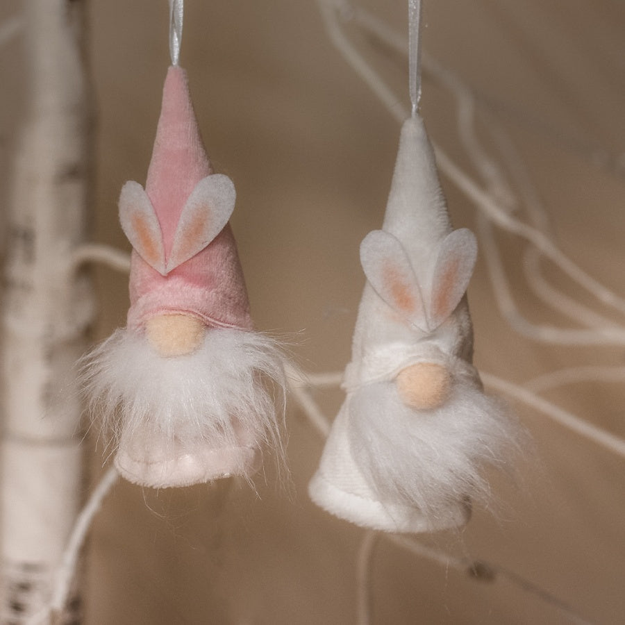 Set of 2 Hanging Bunny Gonks - Shabbyquins