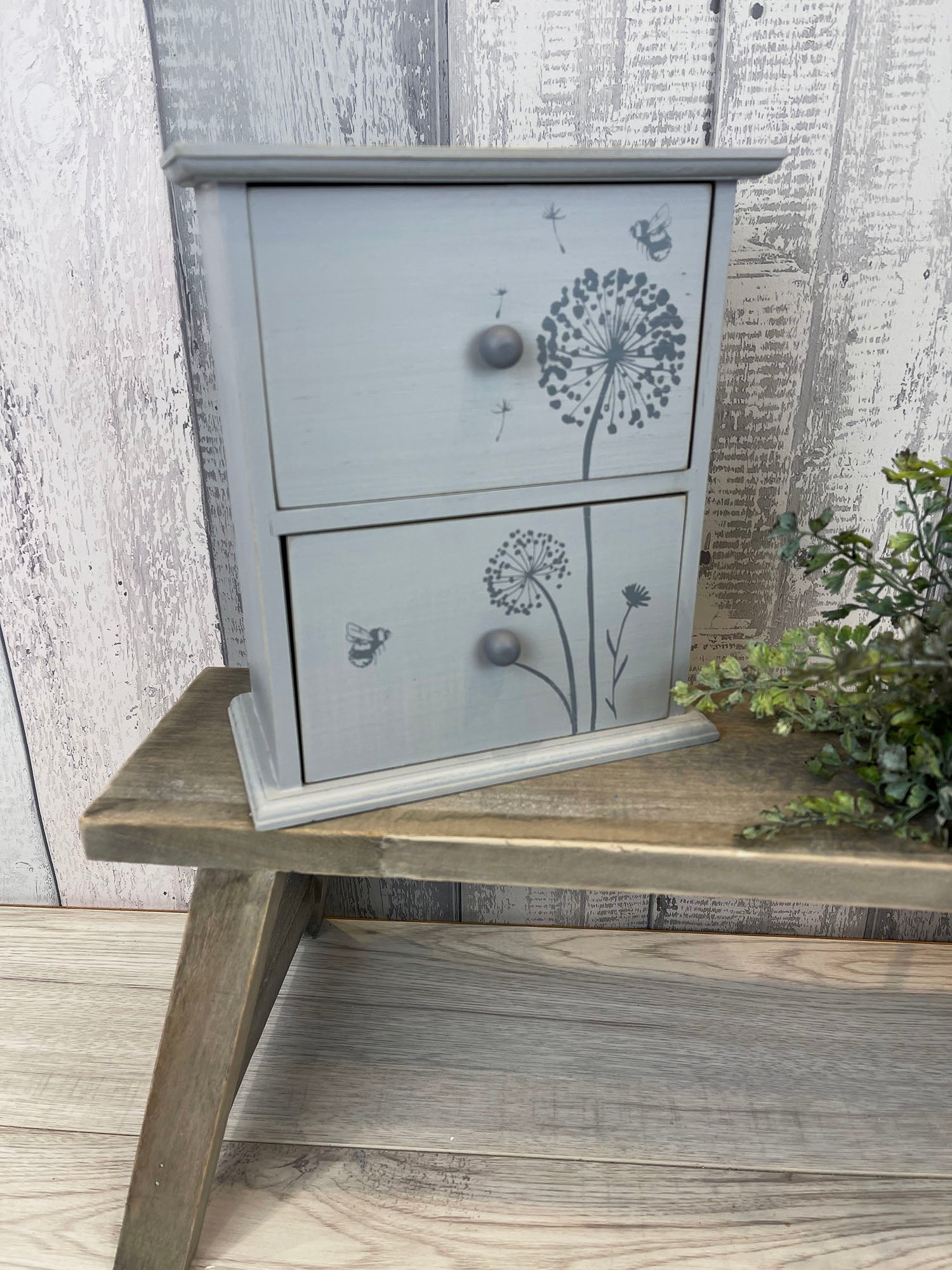 Sable Homeware Dandelion Collection jewelry box with floral design, showcasing elegant storage for jewelry and accessories.