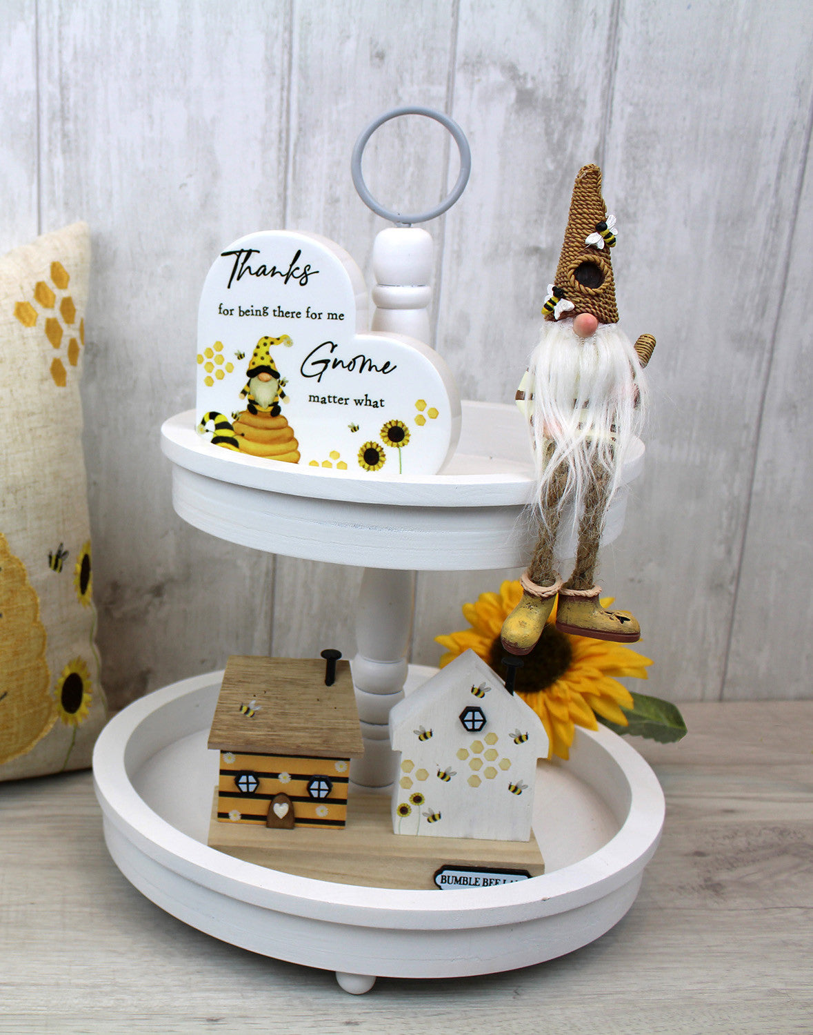 White Tiered Display Tray - Shabbyquins