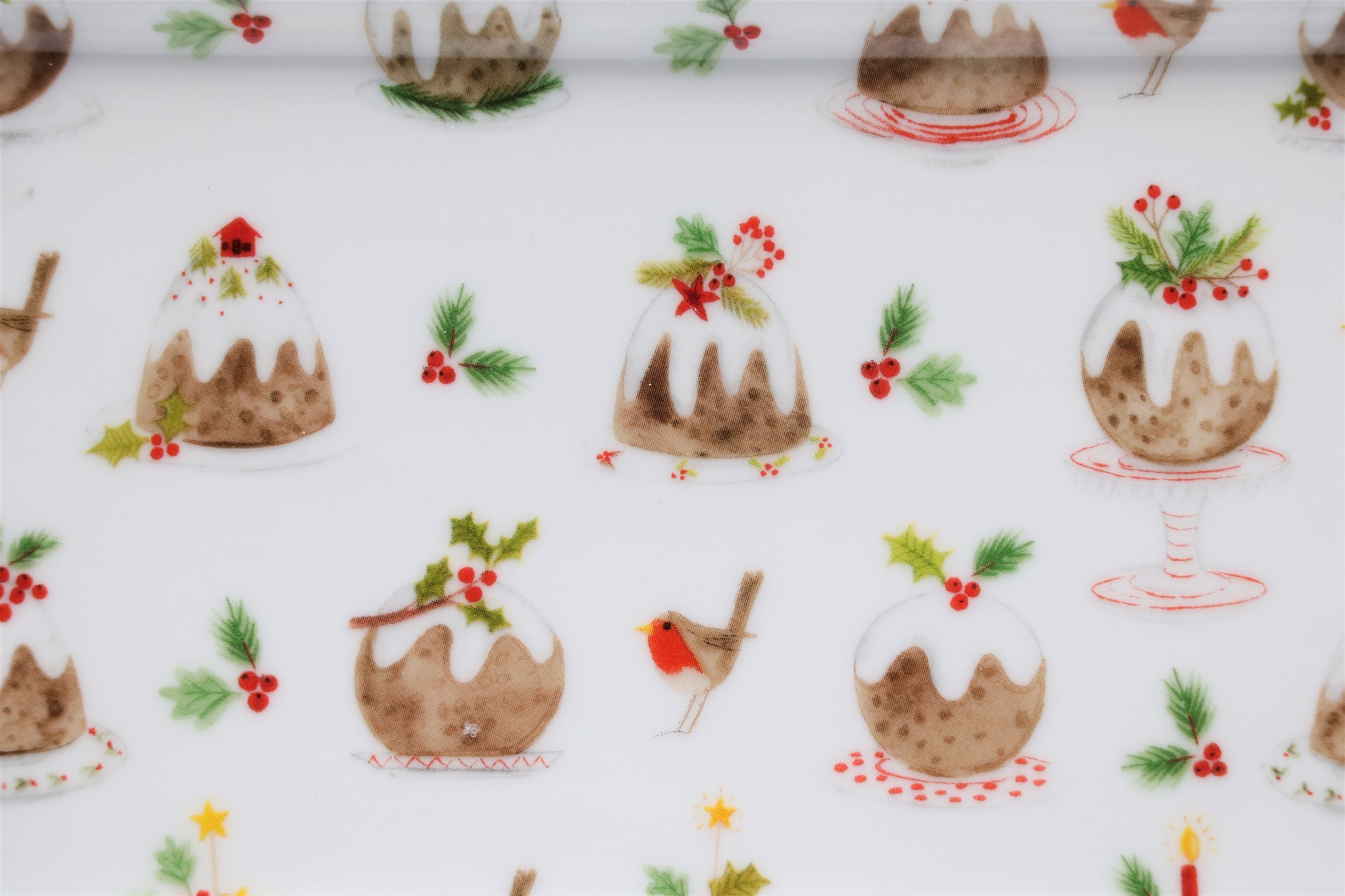 Shabbyquins festive Bone China jug featuring gingerbread and plum pudding designs, perfect for holiday table settings.
