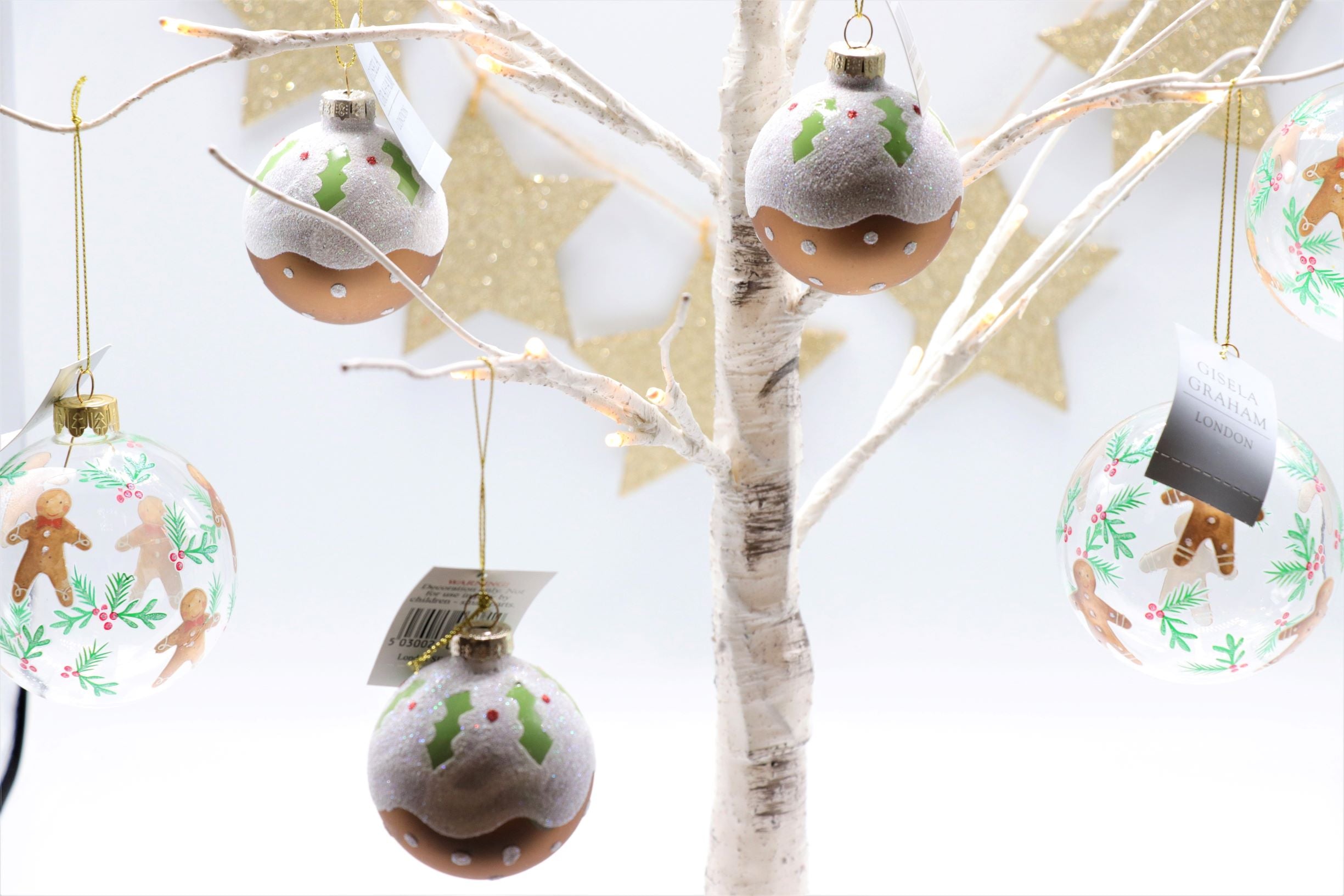 Glass Bauble - Christmas Pudding - Shabbyquins