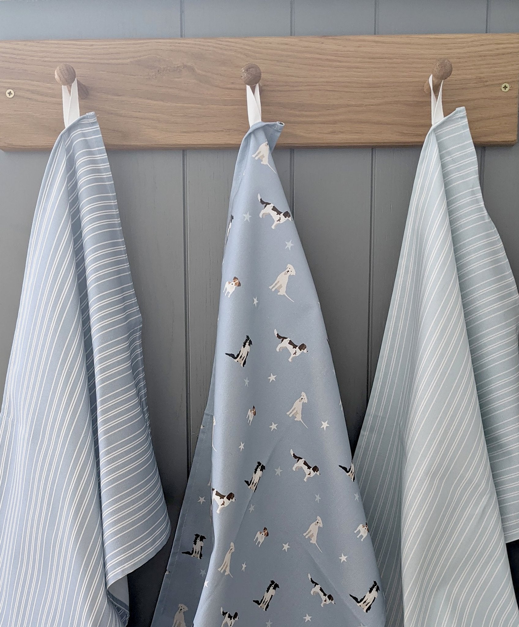 Rebecca Pitcher tea towel from Sable Homeware featuring a colorful, artistic design for stylish kitchen decor.