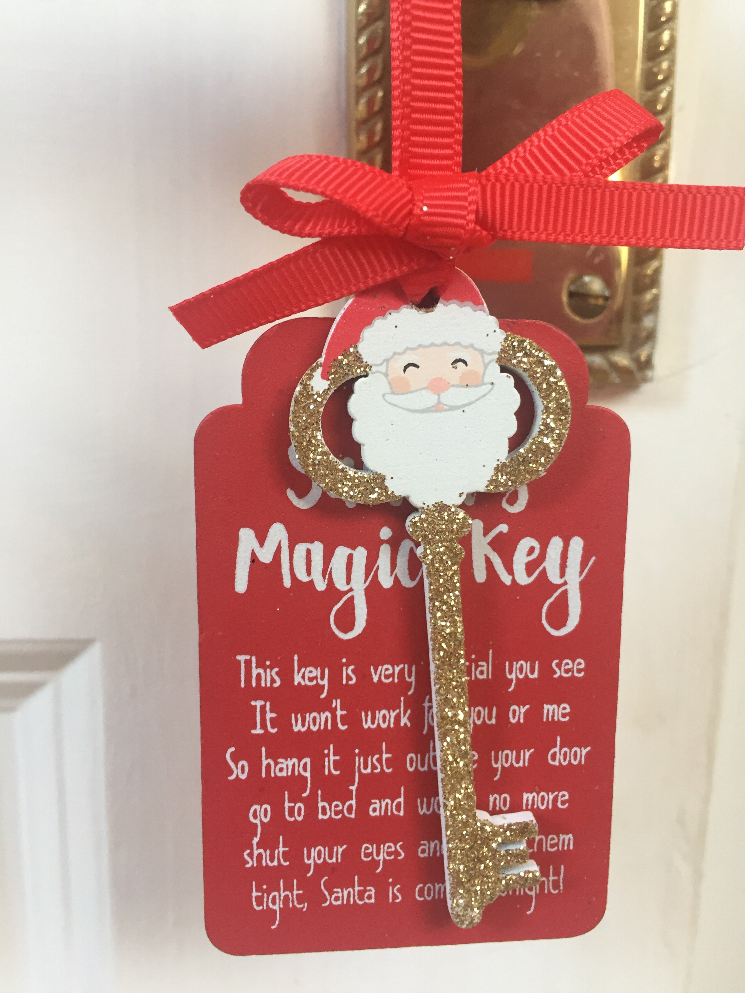 Sable Homeware Santa's Magic Key Christmas decoration, festive holiday ornament with a whimsical key design, perfect for Christmas decor.