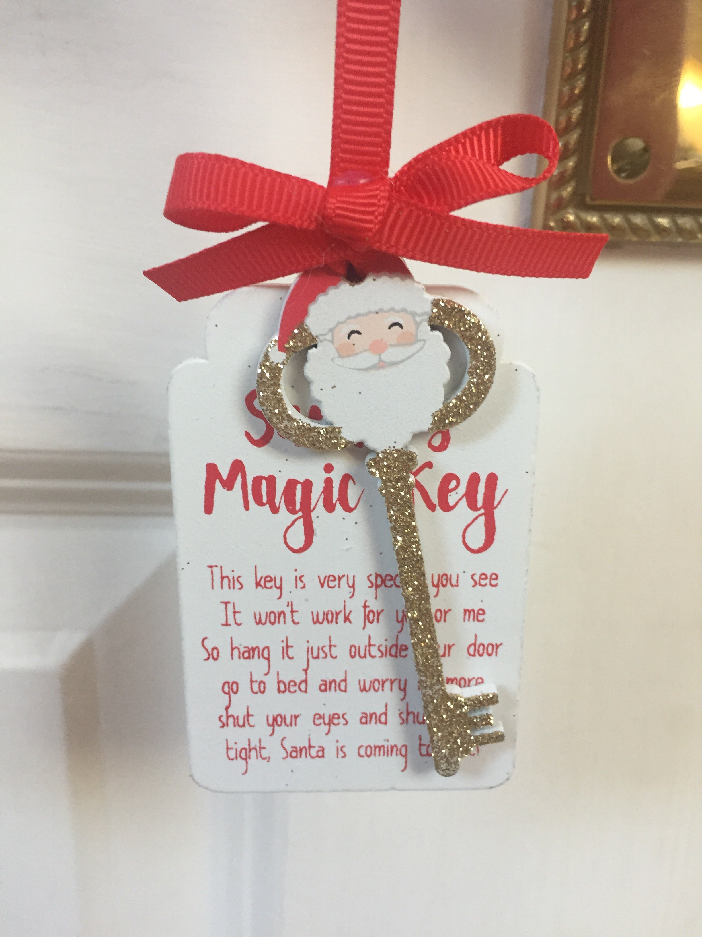 Sable Homeware Santa's Magic Key Christmas decoration with festive design, perfect for holiday decor and adding Christmas magic.