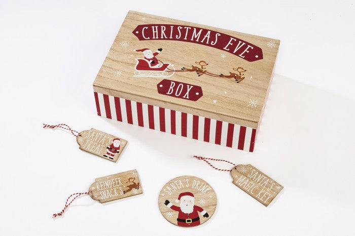 Sable Homeware Christmas Eve Box, decorative holiday storage container with festive design for Christmas Eve traditions.